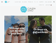 Tablet Screenshot of claudiasimo.com